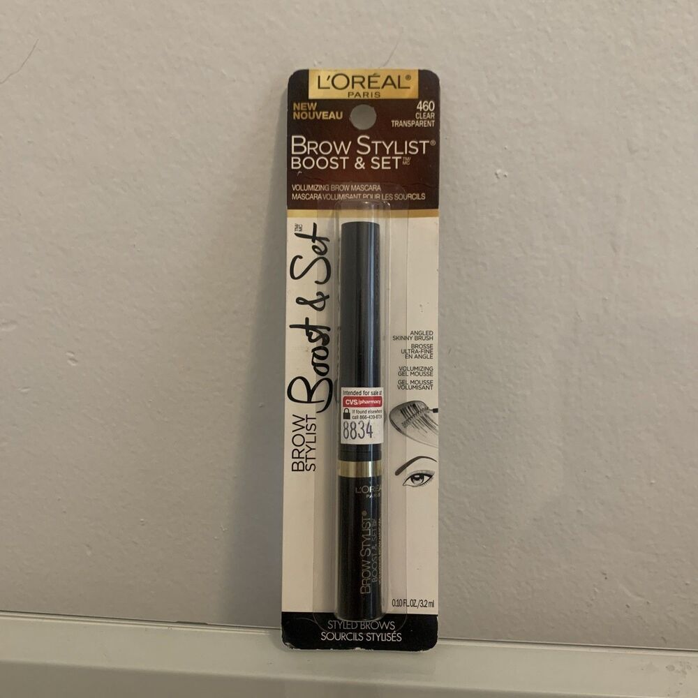 L'Oreal Paris Brow Stylist Boost & Set Volumizing Brow Mascara 460 Clear -Sealed